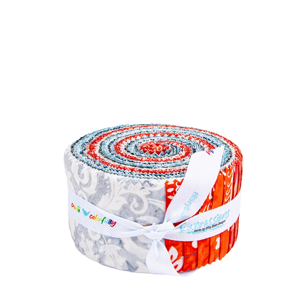 Expressions Batiks 2.5" Strip Roll (Jelly Roll / Rolie Polie) in Decorator Style Americana by Riley Blake Designs for Riley Blake (RP-23445B-40)